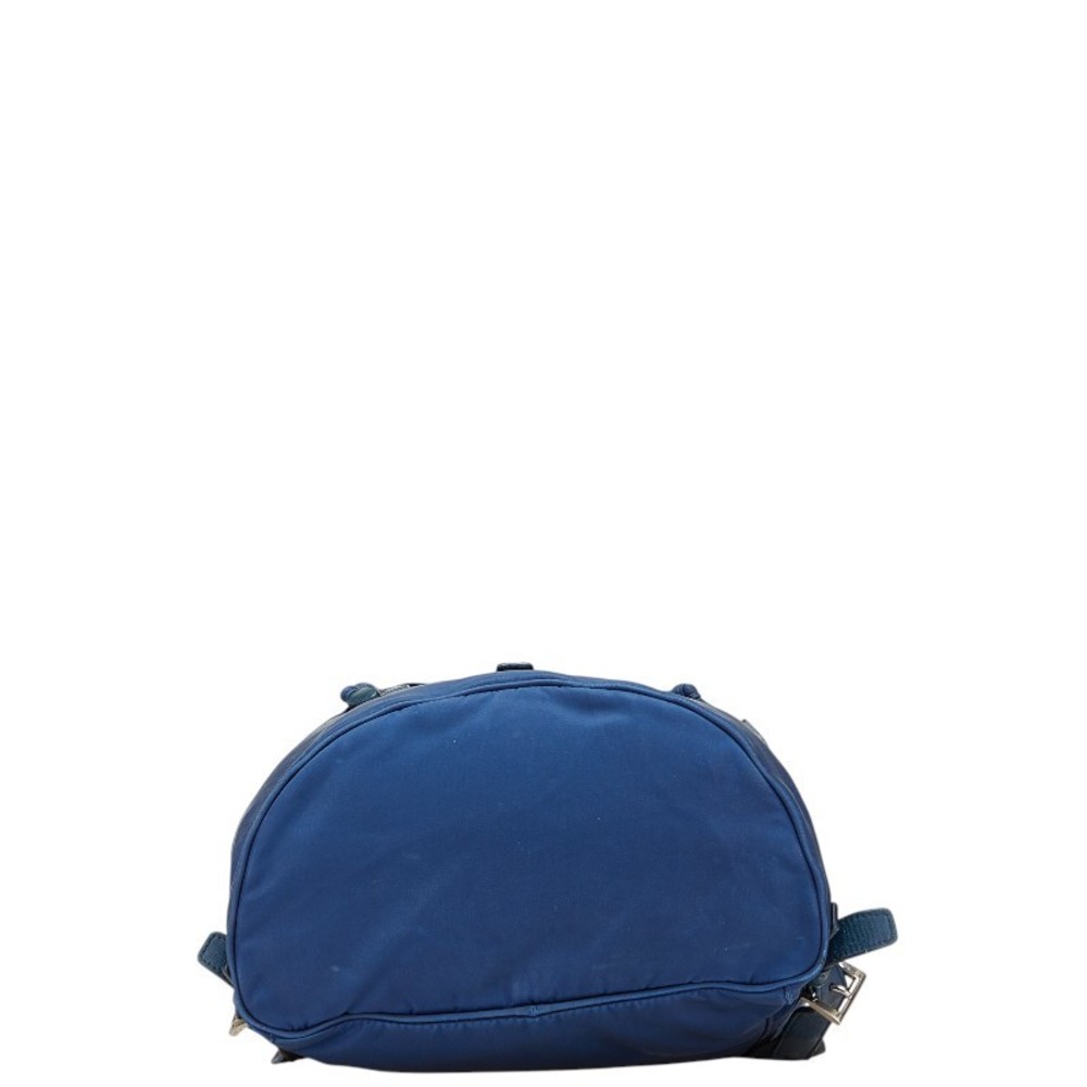 Prada Triangular Logo Backpack Blue - image 3